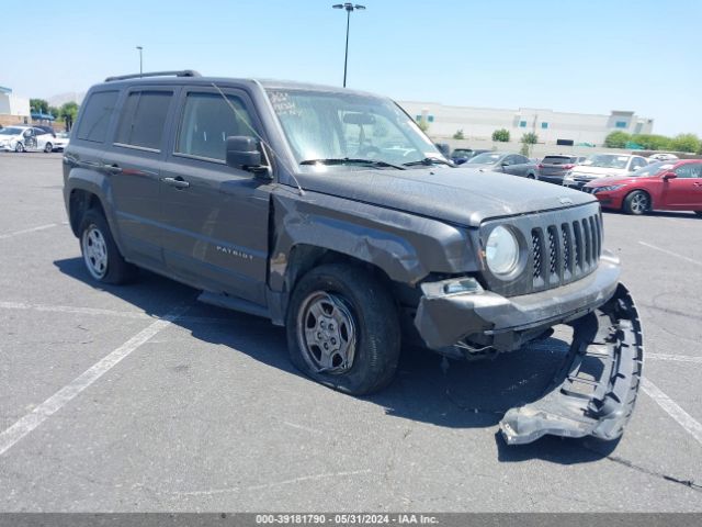 Aukcja sprzedaży 2015 Jeep Patriot Sport, vin: 1C4NJPBA6FD325612, numer aukcji: 39181790