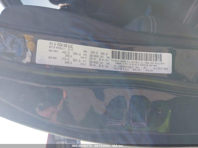 Dodge Durango Sxt 2015 1C4RDHAG3FC236171 Image 9