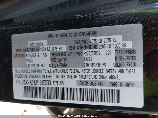 Mazda Cx-5 Grand Touring 2021 JM3KFADM2M1319899 Image 9