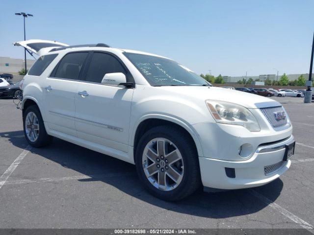 Auction sale of the 2012 Gmc Acadia Denali, vin: 1GKKRTED4CJ166732, lot number: 39182698