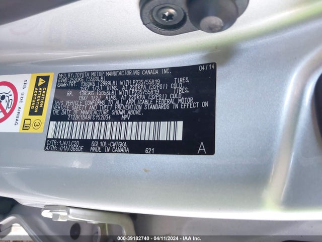 Lexus RX 350 2015 2T2ZK1BA8FC152034 Image 9