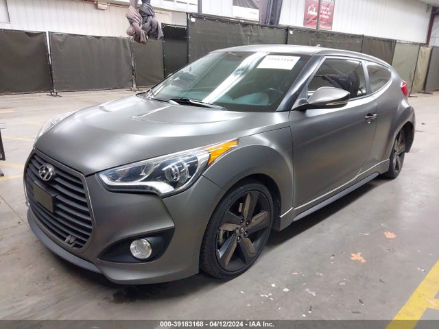 Hyundai Veloster Turbo W/black 2014 KMHTC6AE1EU190744 Image 2