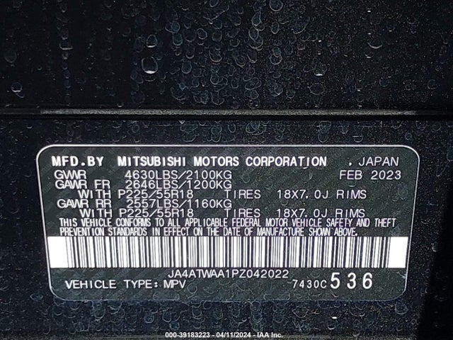 Mitsubishi Eclipse Cross Se S-awc 2023 JA4ATWAA1PZ042022 Image 9