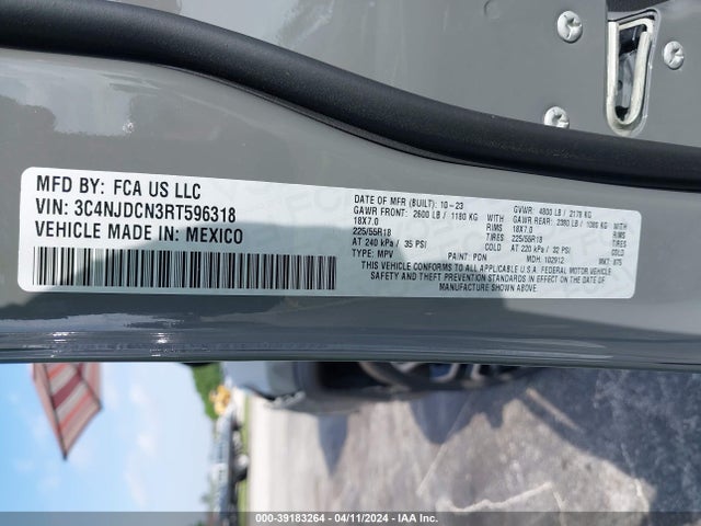 3C4NJDCN3RT596318 Jeep Compass Limited 4x4