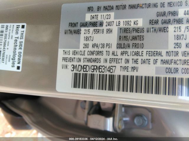 3MVDMBDY9RM631467 Mazda Cx-30 2.5 Turbo Premium Package