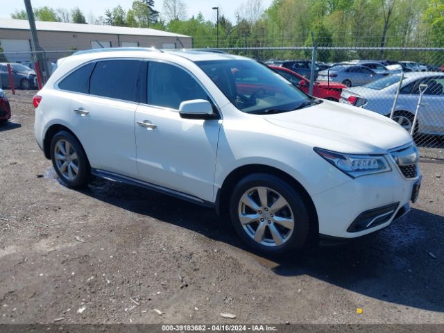 Продажа на аукционе авто 2014 Acura Mdx Advance Pkg W/entertainment Pkg, vin: 5FRYD4H84EB001930, номер лота: 39183682