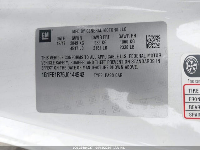 Chevrolet Camaro 1ss 2018 1G1FE1R75J0144543 Image 9