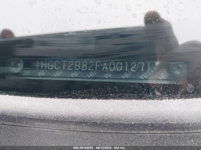 1HGCT2B82FA001271 Honda Accord Ex-l V-6