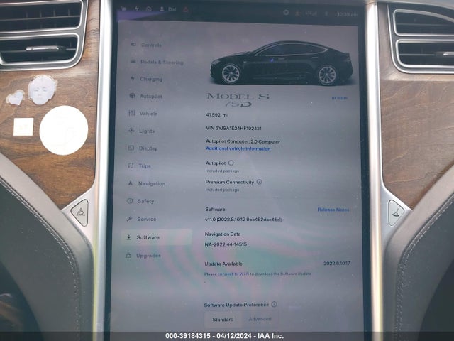 5YJSA1E24HF192431 Tesla Model S 100d/60d/75d/90d/p100d