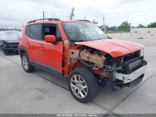 Aukcja sprzedaży 2016 Jeep Renegade Latitude, vin: ZACCJBBT3GPE13595, numer aukcji: 39184322