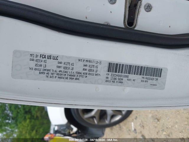 Dodge Charger Sxt 2016 2C3CDXHGXGH169982 Image 9