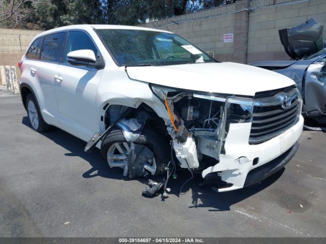 5TDZKRFH2GS163730 Toyota Highlander Le V6