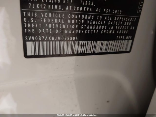 3VV0B7AX6JM079995 Volkswagen Tiguan 2.0t S