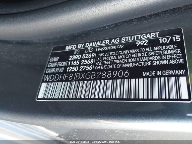 WDDHF8JBXGB288906 Mercedes-Benz E 350 4matic
