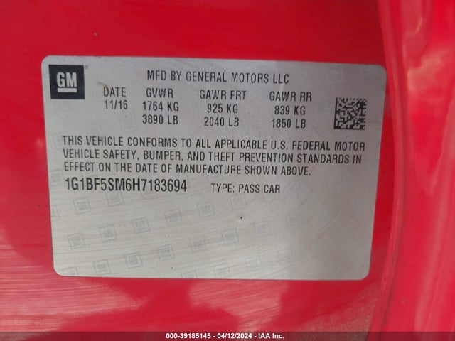 Chevrolet Cruze Premier Auto 2017 1G1BF5SM6H7183694 Image 9