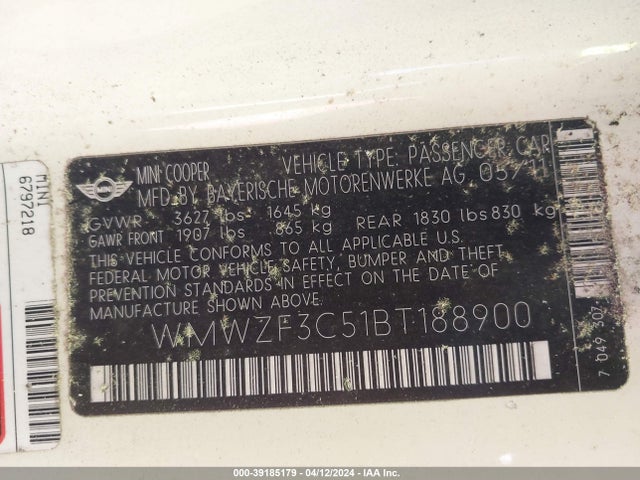 2011 MINI COOPER CLUBMAN WMWZF3C51BT188900 Photo 8