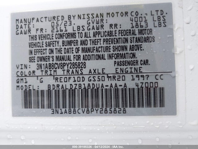 Nissan Sentra Sv Xtronic Cvt 2023 3N1AB8CV8PY285828 Image 9