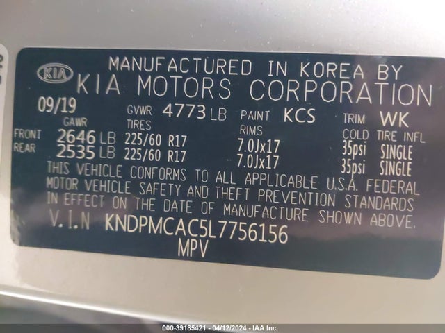 KIA Sportage Lx 2020 KNDPMCAC5L7756156 Image 9