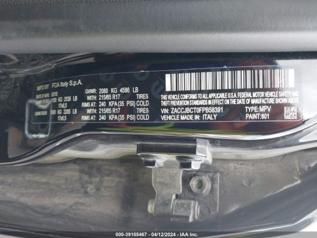 ZACCJBCT0FPB58391 Jeep Renegade Trailhawk