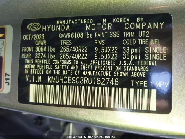 Genesis Gv80 3.5t Awd 2024 KMUHCESC3RU182746 Image 9