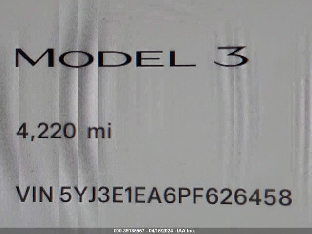 Tesla Model 3 Rear-wheel Drive 2023 5YJ3E1EA6PF626458 Image 7
