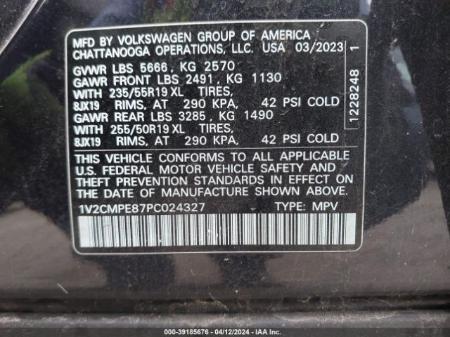 1V2CMPE87PC024327 Volkswagen ID.4 PRO
