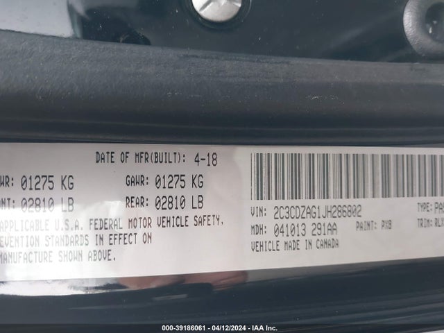 Dodge Challenger Sxt Plus 2018 2C3CDZAG1JH286802 Image 9