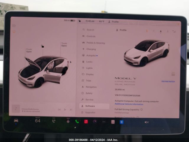 5YJYGDEE2MF202596 Tesla Model Y Long Range Dual Motor All-wheel Drive