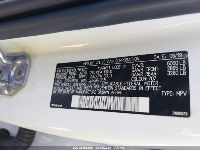 YV4102PK0L1551371 Volvo Xc90 T5 Momentum 7 Passenger