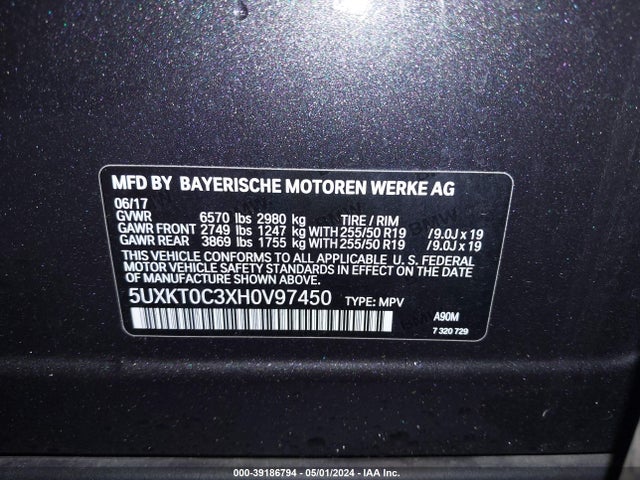 5UXKT0C3XH0V97450 BMW X5 Edrive Xdrive40e Iperformance