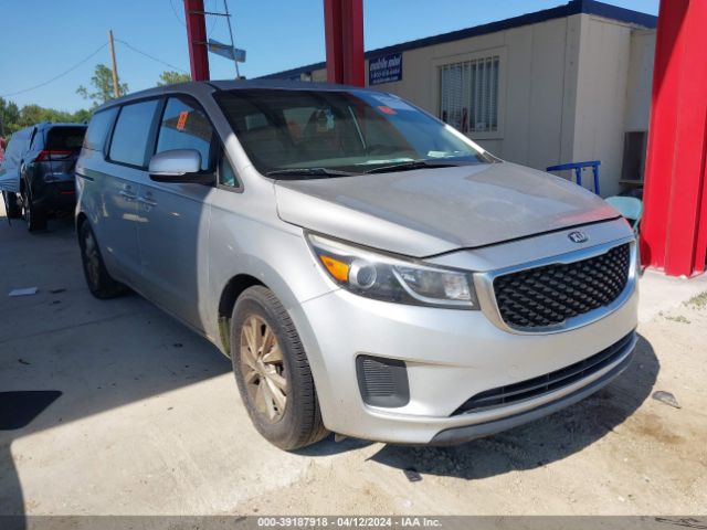 Auction sale of the 2016 Kia Sedona L, vin: KNDMA5C18G6125500, lot number: 39187918