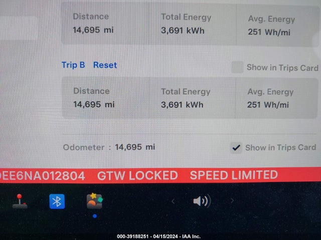7SAYGDEE6NA012804 Tesla Model Y Long Range Dual Motor All-wheel Drive