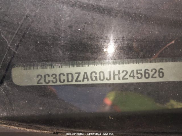 2C3CDZAG0JH245626 Dodge Challenger Sxt