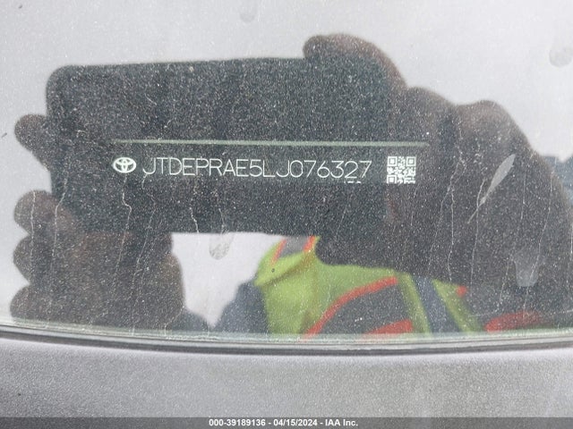 Toyota COROLLA LE 2020 JTDEPRAE5LJ076327 Image 9