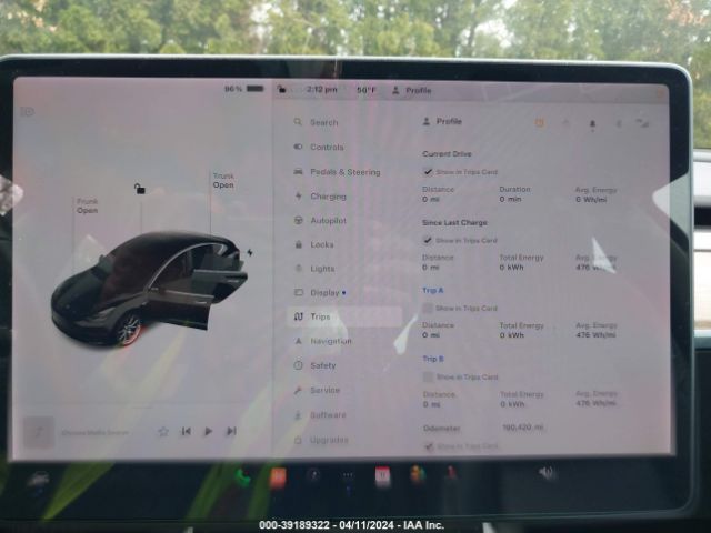 5YJ3E1EAXJF092596 Tesla Model 3 Long Range/mid Range