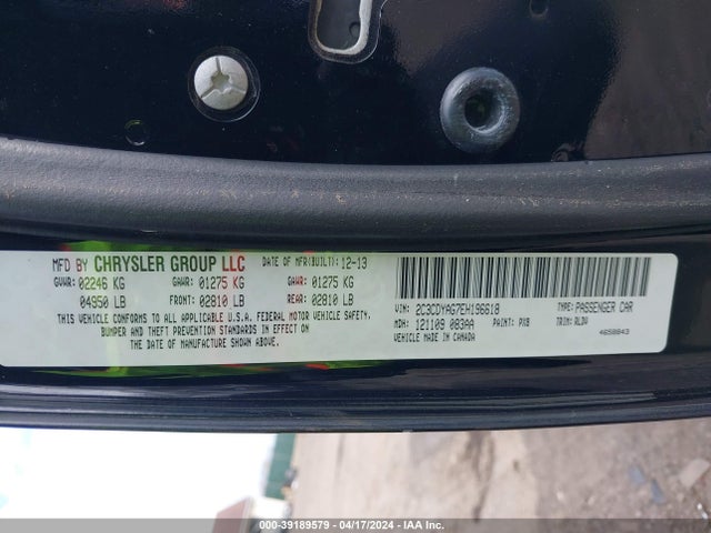 Dodge Challenger Sxt Plus 2014 2C3CDYAG7EH196618 Image 9
