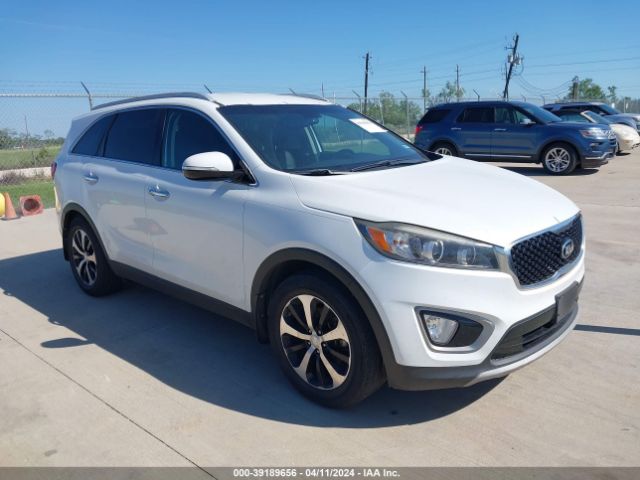 Auction sale of the 2016 Kia Sorento 3.3l Ex, vin: 5XYPH4A52GG101344, lot number: 39189656