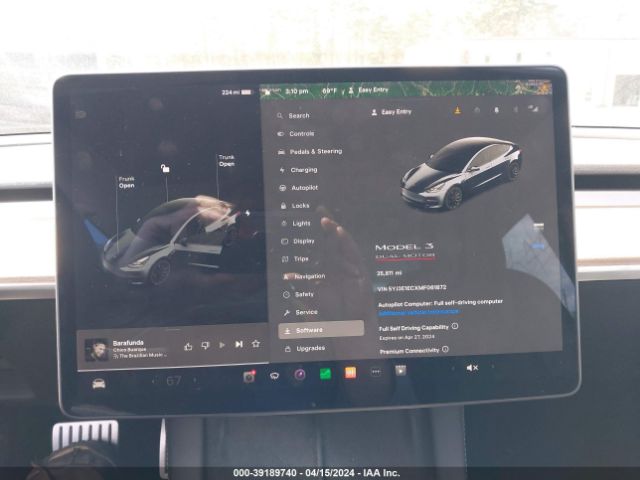 5YJ3E1ECXMF061872 Tesla Model 3 Performance Dual Motor All-wheel Drive