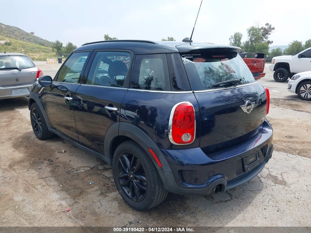 2012 MINI COOPER S COUNTRYMAN WMWZC3C50CWM27927 Photo 2