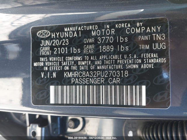 Hyundai Venue Limited 2023 KMHRC8A32PU270318 Image 9
