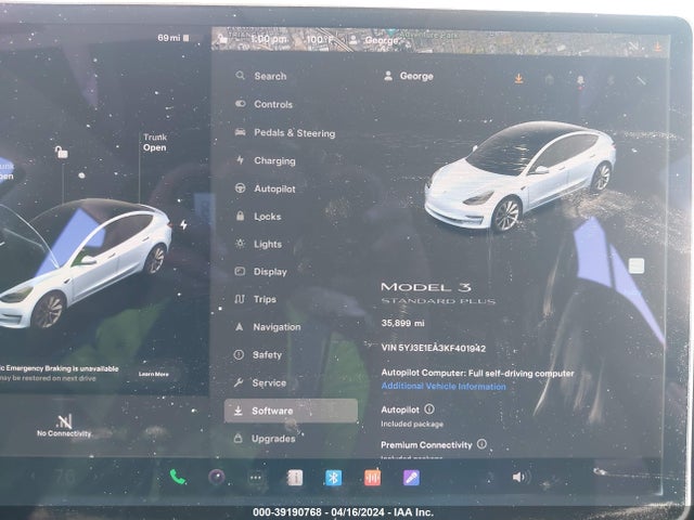 Tesla Model 3 Long Range/mid Range/standard Range/standard Range Plus 2019 5YJ3E1EA3KF401942 Image 7