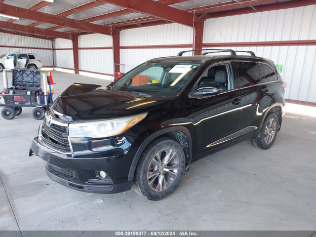 Toyota Highlander Xle V6 2015 5TDJKRFH2FS198750 Image 2