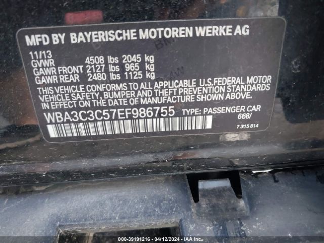 WBA3C3C57EF986755 BMW 320i Xdrive