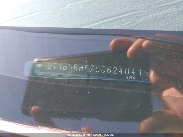 Toyota COROLLA LE 2016 2T1BURHE7GC624041 Image 9