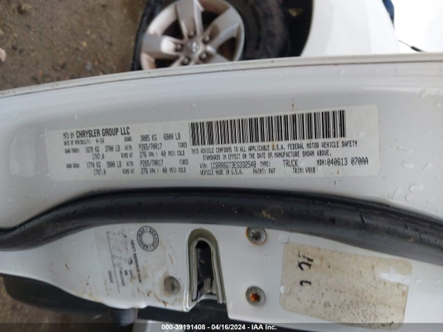 RAM 1500 Slt 2014 1C6RR6GT3ES332548 Image 9