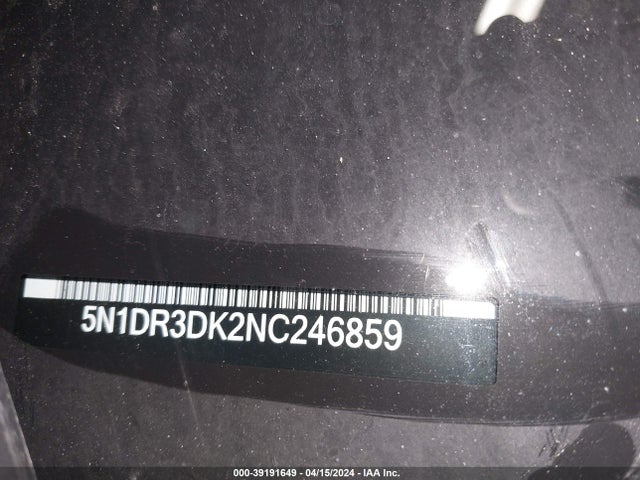Nissan Pathfinder Platinum 4wd 2022 5N1DR3DK2NC246859 Image 9