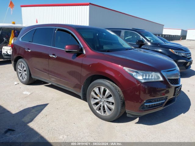 2014 Acura Mdx Technology Pkg W/entertainment Pkg მანქანა იყიდება აუქციონზე, vin: 5FRYD4H60EB014771, აუქციონის ნომერი: 39191671