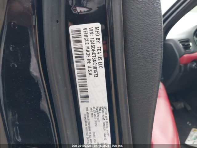 1C4SDHCT3NC101573 Dodge Durango R/t Rwd