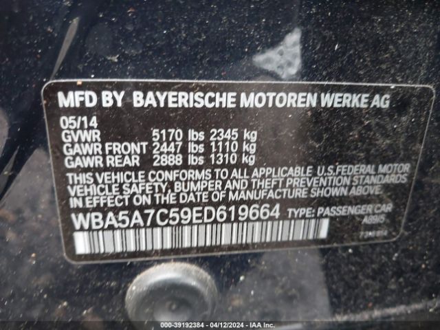 WBA5A7C59ED619664 BMW 528i Xdrive