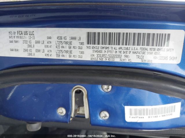 3C6UR5CL5GG223352 RAM 2500 Tradesman